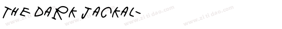 The Dark Jackal字体转换